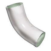  Колено стока 125/90 Optima, Белый Ral:9003 