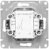 Выключатель встраиваемый 2 клавиши, цвет белый, EKF Эпика Выключатель встраиваемый 2 клавиши, цвет белый, EKF Эпика