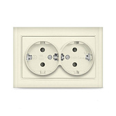 Розетка 2-м с/з сл. Кость(7948752)/UNIVersal Бриллиант Розетка 2-м с/з сл. Кость(7948752)/UNIVersal Бриллиант