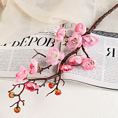  Цветы искусственные Ветка сакуры, 3х60 см, розовый, 3004471 