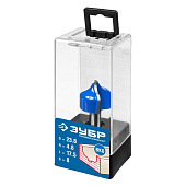 Фреза пазовая фасонная №2, 23,8х17,5мм, радиус-4,8мм, хв.8 мм, ЗУБР Фреза пазовая фасонная №2, 23,8х17,5мм, радиус-4,8мм, хв.8 мм, ЗУБР