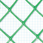  Заборная решетка 40х40мм (0,5мх5м) зеленая 