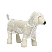  Дождевик для собак, размер L  (ДС 30, ОГ 41-46, ОШ 42 см), белый   9381220 