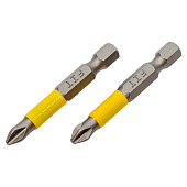 Биты кованые PH2 50мм, хвостовик Е1/4,  2шт  Профи FIT