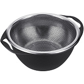 Набор 2пр., дуршлаг, миска с ручками 19 см Linea PRONTO 93-PRO-37-19 Набор 2пр., дуршлаг, миска с ручками 19 см Linea PRONTO 93-PRO-37-19