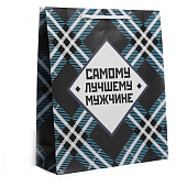  Пакет ламинированный Самому лучшему мужчине, ML 21х 25 х 8 см, 6582753 