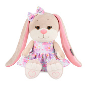 Мягкая игрушка Jack&Lin, зайка Лин в голубом платье с розовыми цветами, 25 см, в коробке Мягкая игрушка Jack&Lin, зайка Лин в голубом платье с розовыми цветами, 25 см, в коробке