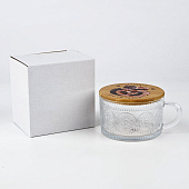 Кружка с крышкой стеклянная Дорого внимание «Ты рядом», 450 мл 10576099 Кружка с крышкой стеклянная Дорого внимание «Ты рядом», 450 мл 10576099