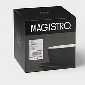 Набор чайный фарфоровый Magistro Matt black 4 предмета 9925813 Набор чайный фарфоровый Magistro Matt black 4 предмета 9925813