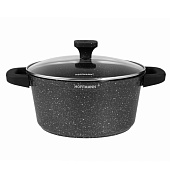  Кастрюля Hoffmann 6,5 л черная НМ 9468 