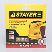Круг шлифовальный 125мм Р180(5шт)/STAYER Круг шлифовальный 125мм Р180(5шт)/STAYER