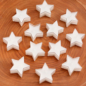 Свечи в пластиковых гильзах Звезды, набор 12шт, Размер:4х1,5см Цвет: серебро Свечи в пластиковых гильзах Звезды, набор 12шт, Размер:4х1,5см Цвет: серебро