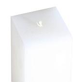  Свеча интерьерная, белая с бетоном и золотом, столбик, 5 х 5 х17,5 см 5460487 