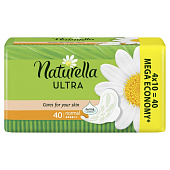 Гигиенические прокладки NATURELLA UltraCamomile Normal Quatro 40шт Гигиенические прокладки NATURELLA UltraCamomile Normal Quatro 40шт