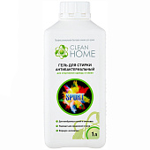 Гель для стирки CLEAN HOME Антибактериальный для спортивной одежды и обуви формула Антизапах 1000мл Гель для стирки CLEAN HOME Антибактериальный для спортивной одежды и обуви формула Антизапах 1000мл