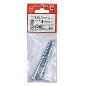 Болт сантехнический оцинк. DIN 571  8х 90 (2 шт)