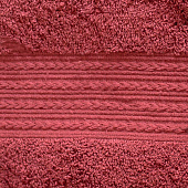  Полотенце 70х140 махровое, х/б 100%, с бордюром "косичка", Шоколад 