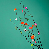 Интерьерный декор из бамбука, цветы пластик 200 см фиолетовый 7779962 Интерьерный декор из бамбука, цветы пластик 200 см фиолетовый 7779962