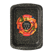 Противень штампованный 27х35см, прямоугол, черный гранит SA-TR11-35 Противень штампованный 27х35см, прямоугол, черный гранит SA-TR11-35