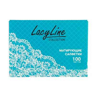  Салфетки для лица LACY LINE 100шт матирующие 
