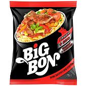 Лапша BIGBON Говядина+соус томатный с базиликом 75г