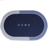  Коврик для ванной влаговпитывающий 50х80 Спанч синий овал 11510 