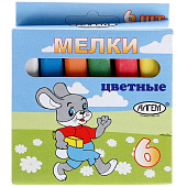 Мелки цветные 6шт Алгем, 584098 Мелки цветные 6шт Алгем, 584098
