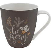 Кружка Новогоднее пожелание графитовый 540 мл KRJYD600-2 Кружка Новогоднее пожелание графитовый 540 мл KRJYD600-2