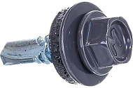  Саморезы кровельные 5,5х19мм, 250шт, RAL 7024 графитовый серый 