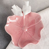  Блюдо керамическое «Голубки на цветке», 14?14 см, цвет розовый 4320854 