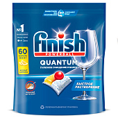  Капсулы для посудомоечных машин Finish Quantum All in 1 Лимон, 60 шт. 