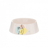  Миска для кошек Мур-Мяу, 0,3 л, светло-бежевый, М7853 