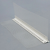 Профиль-капельник ПВХ с армир.сеткой 10х10см L2.5м /Лига Профиль-капельник ПВХ с армир.сеткой 10х10см L2.5м /Лига