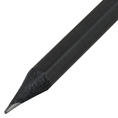  Карандаши чернографитные Brauberg набор 12 шт., Black Jack, тв. 2Н-4В, без резинки, черные, дерево 