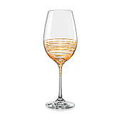  Набор бокалов для вина 350 мл Виола "Золотая спираль" 2 шт, 40729/M8441/350-2 