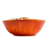 Пиала Bright pumpkin, 14х5 см, оранжево-зеленая, Тыква ANLAF-FDWS-031224-10