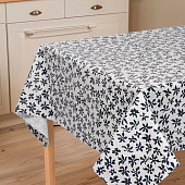  Скатерть (полиэстер) 137х180 Доляна чёрно-белая 10620855 