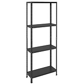 Стеллаж MS 200KD/100x50/4 черный Стеллаж MS 200KD/100x50/4 черный