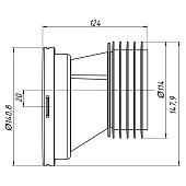 Эксцентрик для унитаза Ани 20 мм W0220 Эксцентрик для унитаза Ани 20 мм W0220