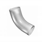 Колено трубы 60° 125/90 Optima, Белый Ral:9003 Колено трубы 60° 125/90 Optima, Белый Ral:9003