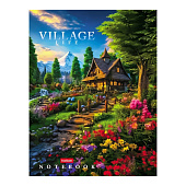 Бизнес-блокнот А5 120л блок клетка Village Life 120ББ5В1_30819 Бизнес-блокнот А5 120л блок клетка Village Life 120ББ5В1_30819