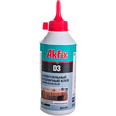  Клей ПВА Д3 500 гр. Белый Akfix /TURKEY 