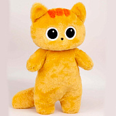  Мягкая игрушка Кот-глазастик 40 см персиковый LY-40 