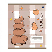  Тетрадь 12л клетка ALINGAR Capybara copybook 