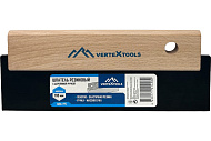 Шпатель резиновый 195мм, с деревянной ручкой, Vertextools