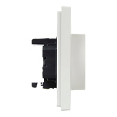 Розетка двойная встраиваемая с заземлением, цвет белый, IEK FORTE&PIANO Розетка двойная встраиваемая с заземлением, цвет белый, IEK FORTE&PIANO