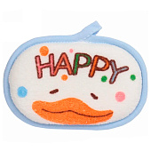 Губка для тела махровая "Happy baby - Утёнок Кря", 641-149