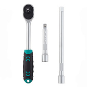 Набор инструментов, 31 предм., 1/2", CrV, пластиковый кейс, Stels 14102 Набор инструментов, 31 предм., 1/2", CrV, пластиковый кейс, Stels 14102