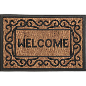 Коврик придверный "Welcome узор" кокосовый 40х60см, коричневый BLABAR/10 93808 Коврик придверный "Welcome узор" кокосовый 40х60см, коричневый BLABAR/10 93808