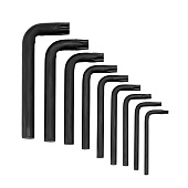 Набор ключей имбусовых TORX 9шт:T10,15,20,25,27,30,40,45,50, оксидированные, на кольце// Sparta